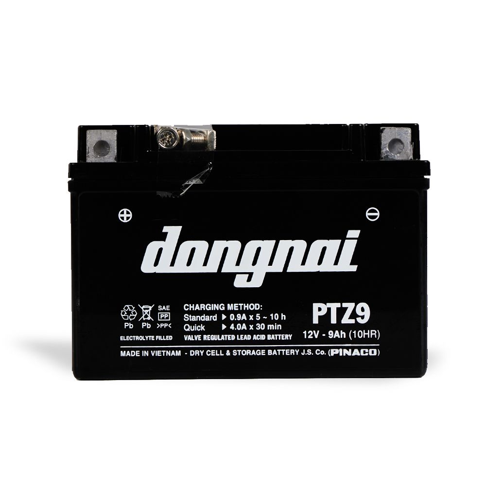 PINACO / Dong Nai VRLA Motorcycles Battery - PTZ9
