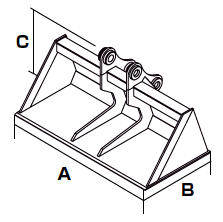 FLAT BUCKET - 6.0~8.0ton