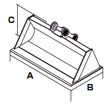 FLAT BUCKET - 4.0~5.5ton