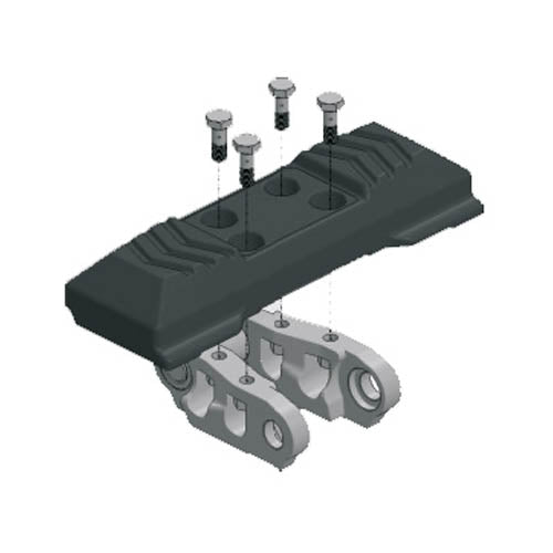 RUBBER PAD, CHAIN-ON