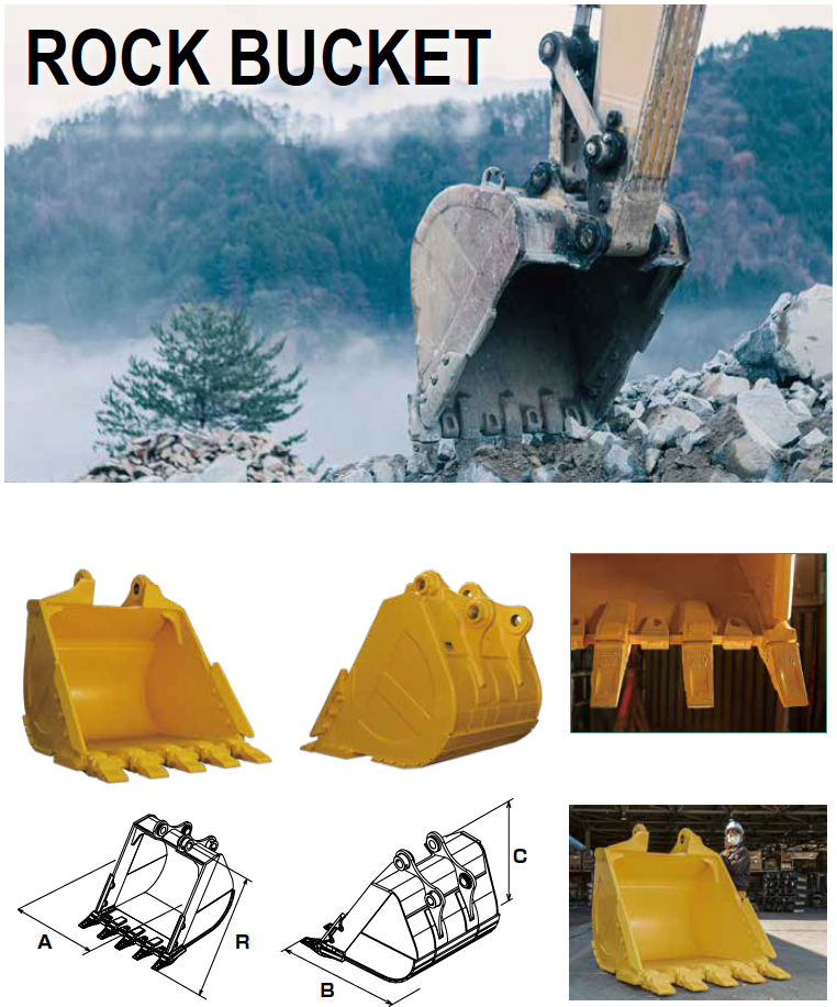 ROCK BUCKET - 30.0~35.0ton