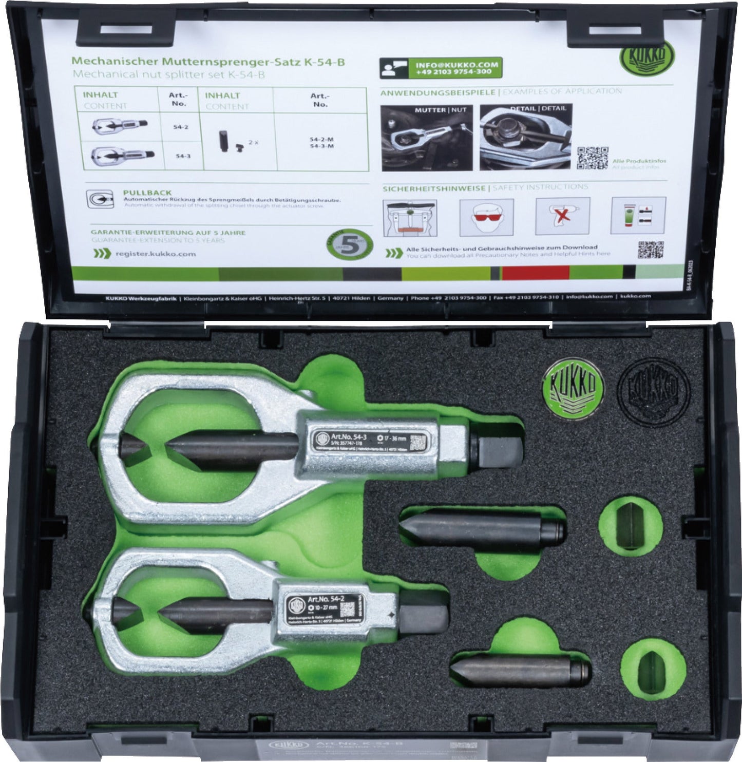 KUKKO - Mechanic Nut Splitters / Double-edged