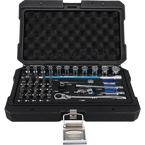 SIGNET - 1/4DR / 6.3SQ Socket wrench & Bit set (mm) / For hand tool