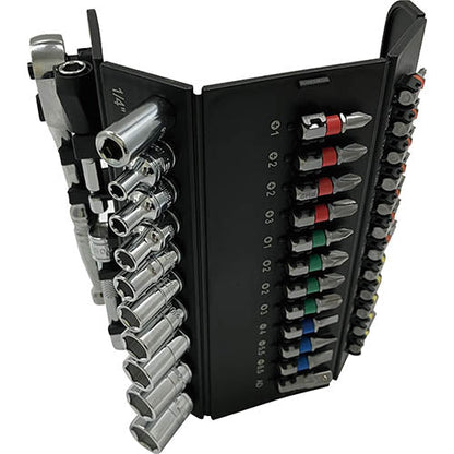 SIGNET - 1/4DR / 6.3SQ Socket & Bit set 37PCS