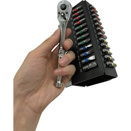 SIGNET - 1/4DR / 6.3SQ Socket & Bit set 37PCS