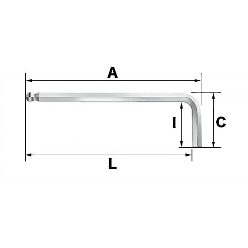 SIGNET - Long Ball Hex Key set (Rainbow)
