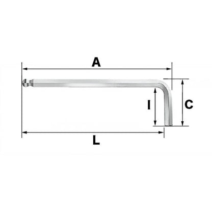 SIGNET - Long Ball Hex Key set (Rainbow)