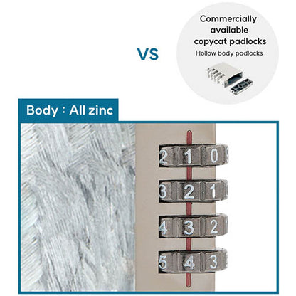 ZARKER - X-SERIES Premium Dial Padlock