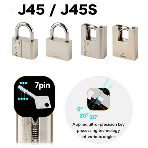 ZARKER - J-SERIES Premium Rustproof Padlock