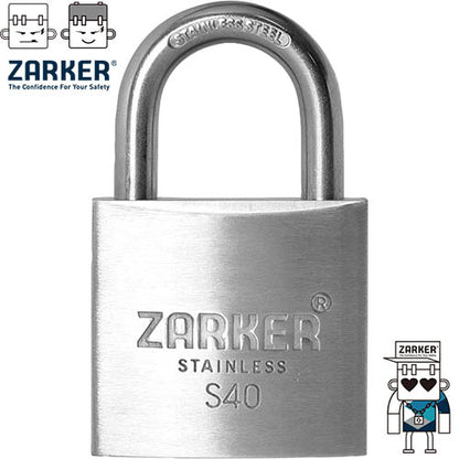 ZARKER - S-SERIES Rustproof Stainless Padlock