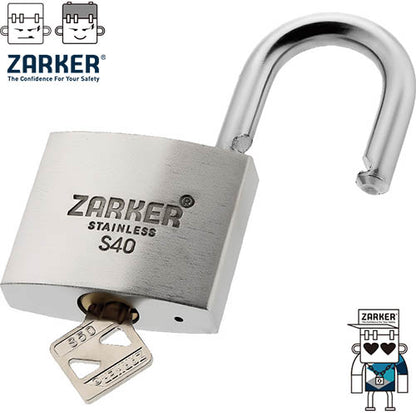 ZARKER - S-SERIES Rustproof Stainless Padlock