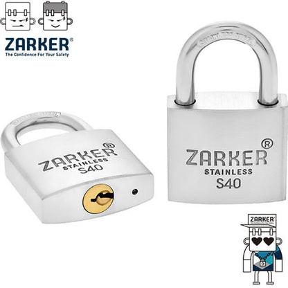 ZARKER - S-SERIES Rustproof Stainless Padlock