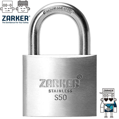 ZARKER - S-SERIES Rustproof Stainless Padlock