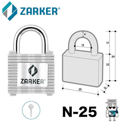 ZARKER - STEEL PADLOCK