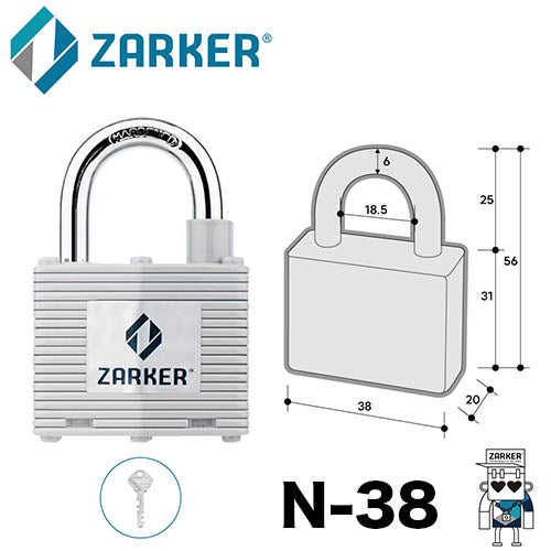 ZARKER - STEEL PADLOCK