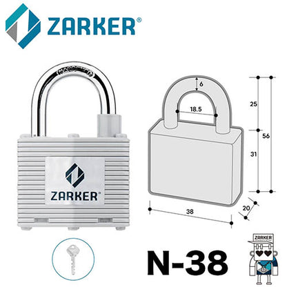 ZARKER - STEEL PADLOCK