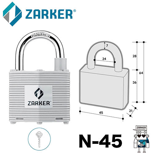 ZARKER - STEEL PADLOCK