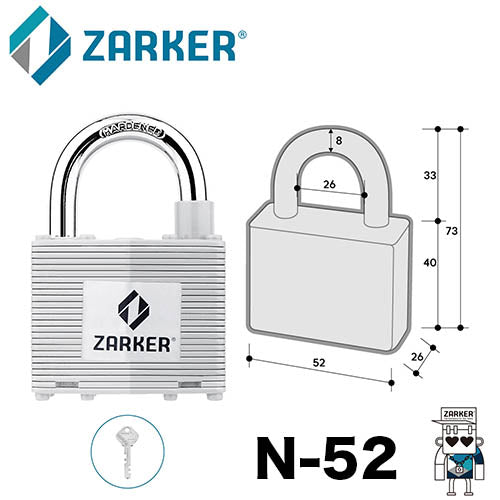 ZARKER - STEEL PADLOCK