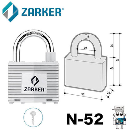 ZARKER - STEEL PADLOCK